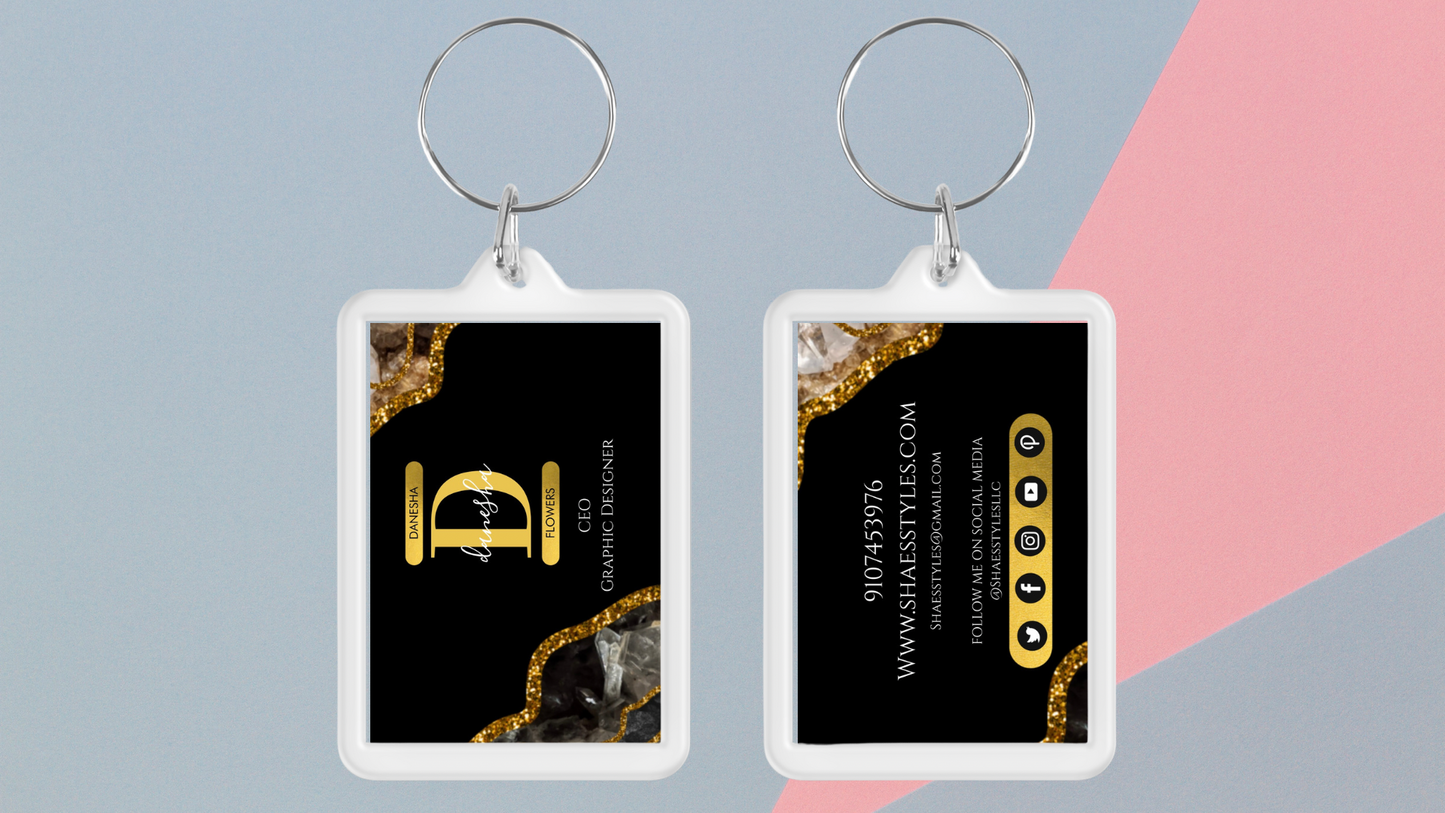 Business Card Keychains