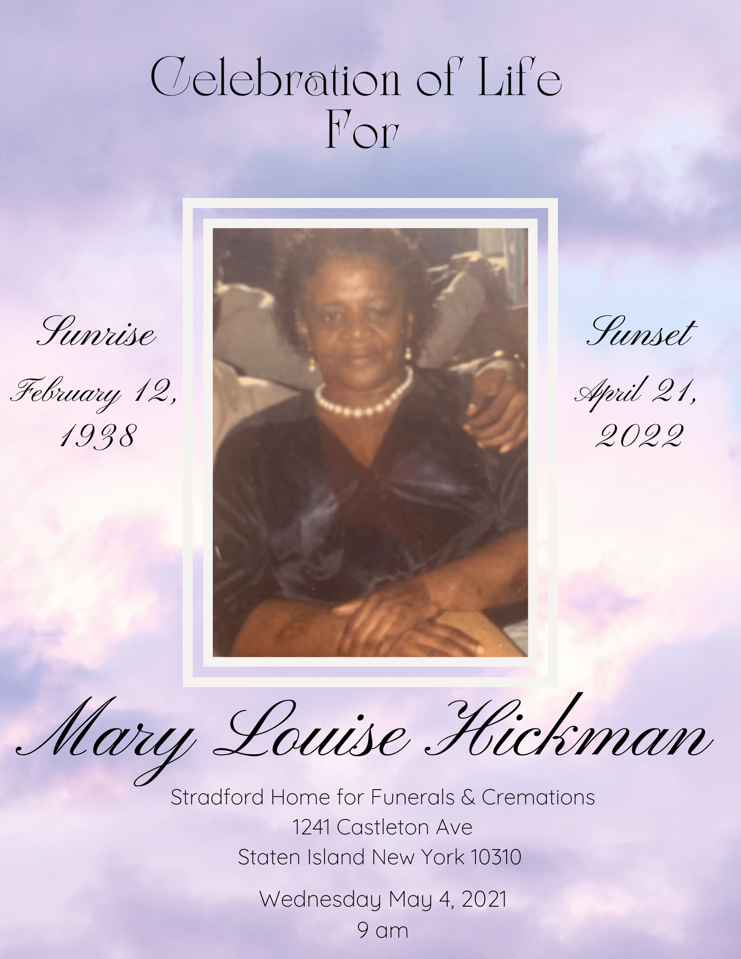 Homegoing Program Downloadable